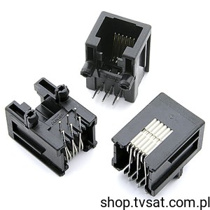 [20szt] RJ-11 MODULAR RJ-11 Jack 6 Pins THT AMP