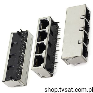 [4szt] PRJ4G883B1143 Socket RJ-45 Jack 4 THT ITTCANON