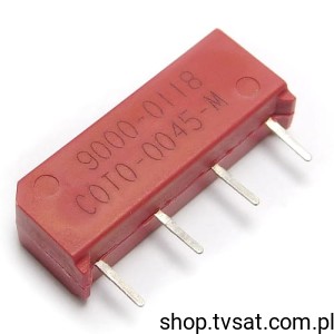 [4pcs] 9000-0118 Reed Relay NO 3VDC 500 Ohm SIL4 COTO
