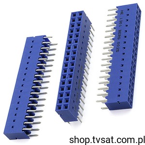 [4szt] 89891-317 Socket 2 x 17 Pin THT FCICONN
