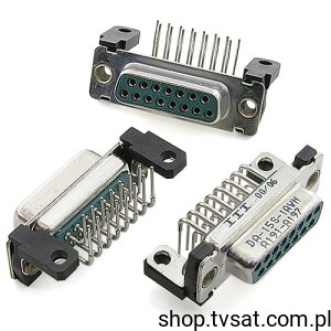 [4szt] DA-15S-1AVN D-SUB Connector DB15 Horiz THT ITTCANON 80