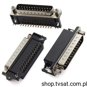 [2szt] 50-HEN-M25EC-00 D-SUB Connector to PCB DB25 THT n/a