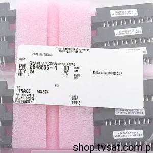 [2szt] 6646606-1 Socket Power 6 Pin THT TYCO