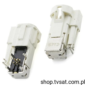 [2szt] 99S20D-40MA5-BX Right Angle Plug PCB HSD White THT ROSENBERGE