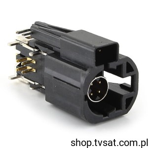 [3szt] 99S20D-40MA5-AX RIGHT ANGLE PLUG PCB HSD BLACK THT ROSENBERGE