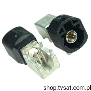 [2szt] D4S20D-40MA5-A RIGHT ANGLE PLUG FOR PCB BLACK THT ROSENBERGE