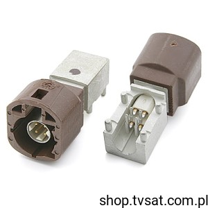 [2szt] D4S20D-40MA5-F Right Angle Plug for PCB Brown THT ROSENBERGE