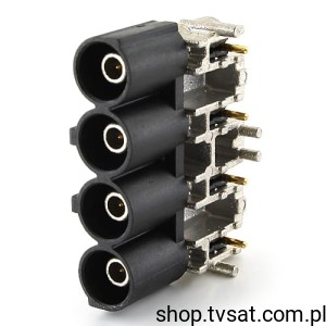 [2szt] 59S20Z-40MT5-A RF CONNECT PLUG PC-BOARD BLACK THT ROSENBERGE
