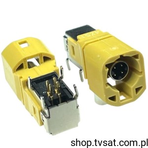 [2szt] D4S2UG-40A5-K Right Angle Plug Housing to PCB Curry K THT 
