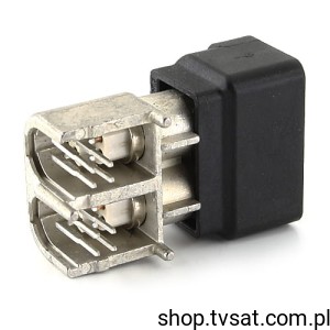 [2szt] D4S20W-40MA5-A RIGHT ANGLE PLUG PCB BLACK THT ROSENBERGE