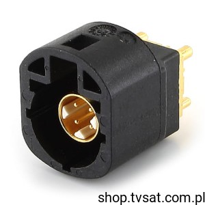[2szt] D4S10A-400L5-A STRAIGHT PLUG PCB W. HOUSING BLACK THT ROSENBERGE