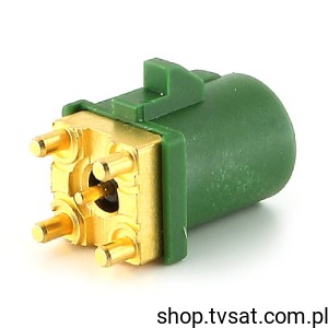[2szt] 59S10H-400T5-E FAKRA HF STRAIGHT PLUG PCB GREEN THT ROSENBERGE