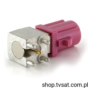 [3szt] 59S21B-40MT5-H Right Angle HF Plug to PCB Violet THT ROSENBERGE