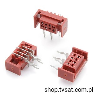 [20szt] TMM-5-L-04-1 Socket DIP R/a  Lock 1.27mm 04Way THT AMPHENOL