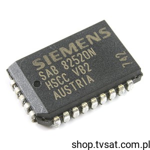 [4pcs] SAB82520N Serial Telecom Controlle SMD-PLCC28 SIEMENS USED