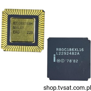 [1szt] R80C186XL16 CMOS 16-Bit 16MHz UPC SMD-LCC68-CG INTEL