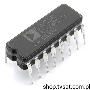 [1szt] DAC08AQ-883Q Fast D/A Converter 8Bit DIP16C AD 