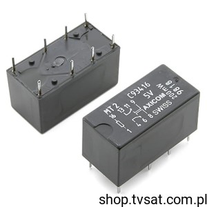 [2pcs] MT2C93416 PCB Relay 5VDC 2A R 125 Ohm THT AXICOM