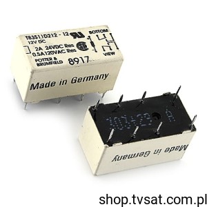 [2szt] T83S11D212-12 Relay 12VDC 2A Coil 590R THT POTTER