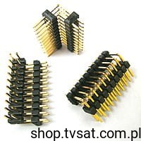 [10szt] 474.8306.120.410 Connector 2 x10Pin Gold Angle THT KONTEK