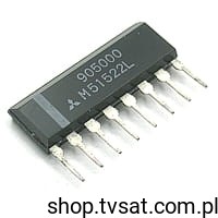 [3pcs] M51522L Dual Audio Preamp-Input Amplifier SIP8 MITSUBISHI BULK