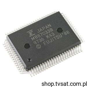 [3pcs] MB87033BPF-G-BND SCSI I-O 2MB SMD-QFP80 FUJITSU