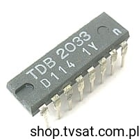 [17pcs] TDB2033 Amplifier to Rmote Control DIP16 MULLARD