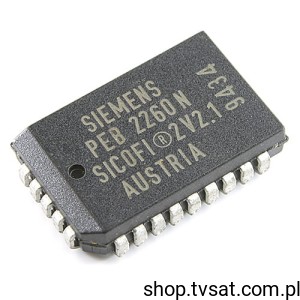 [20pcs] PEB2260N-2V2.1 Dual Channel Codec Filter SMD-PLCC28-1 SIEMENS