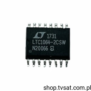[2szt] LTC1064-2CSW Active Filter 8th Order 140kHz SMD-SO16 LT 
