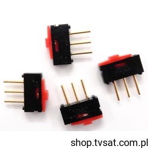 [4szt] 19.03201.01 Pushbutton Switches 1K2 Gold Contacts THT SECME