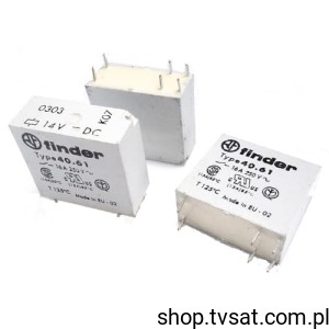 [5pcs] 40.61.9.014.0303 Relay 14V 12V 300R 16A 250Vac 1NO THT FINDER 150