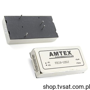 [1pc] FDC10-12S12 DC-DC 12V to 12V 10W THT AMTEX