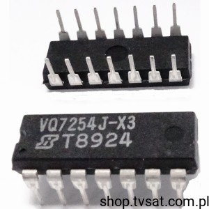[2szt] VQ7254J-X3 N, P-Channel Quad MOSFET Arrays DIP14 SILICONIX