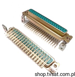 [1szt] DCML37S500M D-SUB Connector 37 Pos 2.76mm THT FCICONN