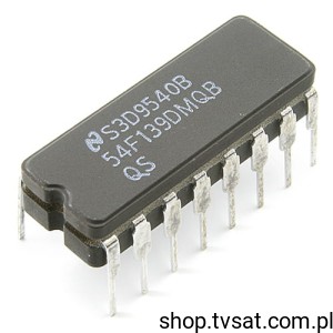 [4pcs] 54F139DMQB DECODER DEMULTIPLEXER DUAL 2-TO-4 DIP16C NSC