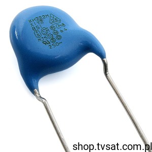 [50szt] DE2E3KH222MN3A Cap 2.2nF 250Vac  X1 Y2 R7.5 MURATA