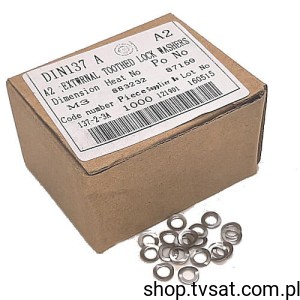 [300szt] 137-2-3A PAD M3/6X3.2X0.65/1.3/ISO7089 PAD INOXTIRREN