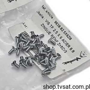 [560szt] 0303-M2.5-6 M2.5x6/DIN963 NFE25123 SCREW VISSE