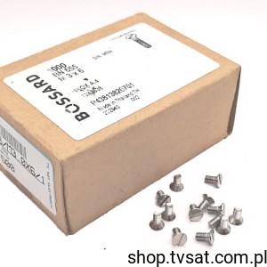 [500szt] 1247638 M3X6/BN655 DIN963 SCREW BOSSARD