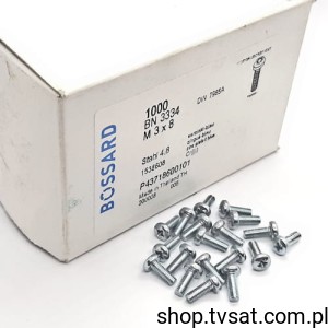 [300szt] 1538608 M3X8/BN3334 DIN7985A SCREW BOSSARD