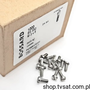 [200szt] 1244094 M3X8/BN650 DIN84A SCREW BOSSARD