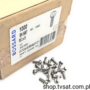 [200szt] 3061606 M3X8/BN5687 ISO14583 SCREW BOSSARD