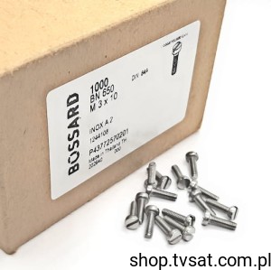 [200szt] 1244108 M3X10/BN650 DIN84A SCREW BOSSARD