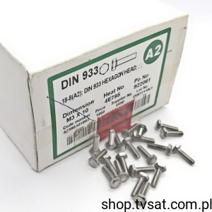 [300szt] 57390301002 M3X10/DIN933 ISO4017 SCREW INOXMARE