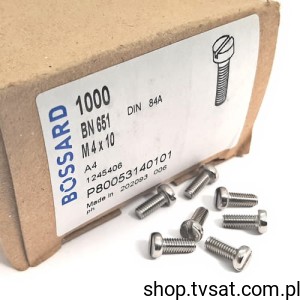[200szt] 1245406 M4X10/BN651 DIN84A SCREW BOSSARD