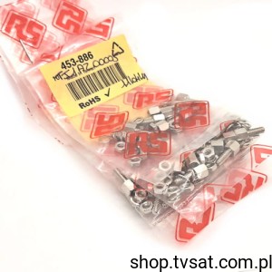 [40szt] 0453886 UNCx5x5 Spacer Hexagon SUBD SPACER RS