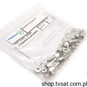 [40szt] L17D204182TX UNCx5x5 Spacer Hexagon SUBD SPACER AMPHENOLS