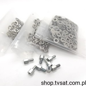 [40szt] 309102141152 M3xUNCx5x5 Spacer Hexagon SUBD SPACER ZALAPLAST