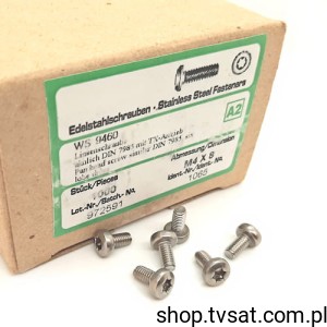 [200szt] 9460-2-4X8 M4X8/DIN7985 WS9460 SCREW INTERINOX