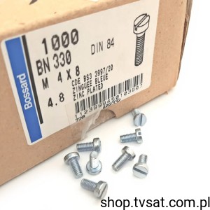 [200szt] 1123998 M4X8/BN330 DIN84A SCREW BOSSARD